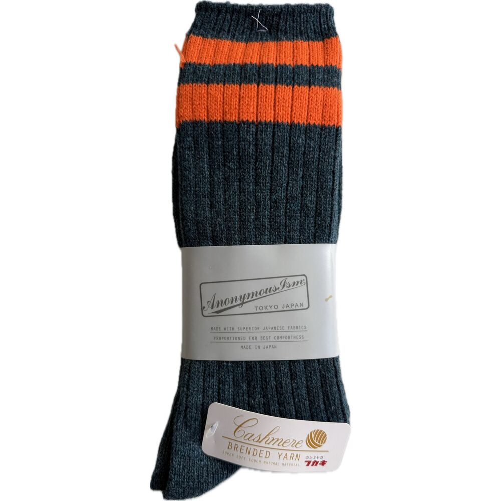 Anonymous ISM Socks Crew Made in Japan Cashmere Blend One Size Fits Most